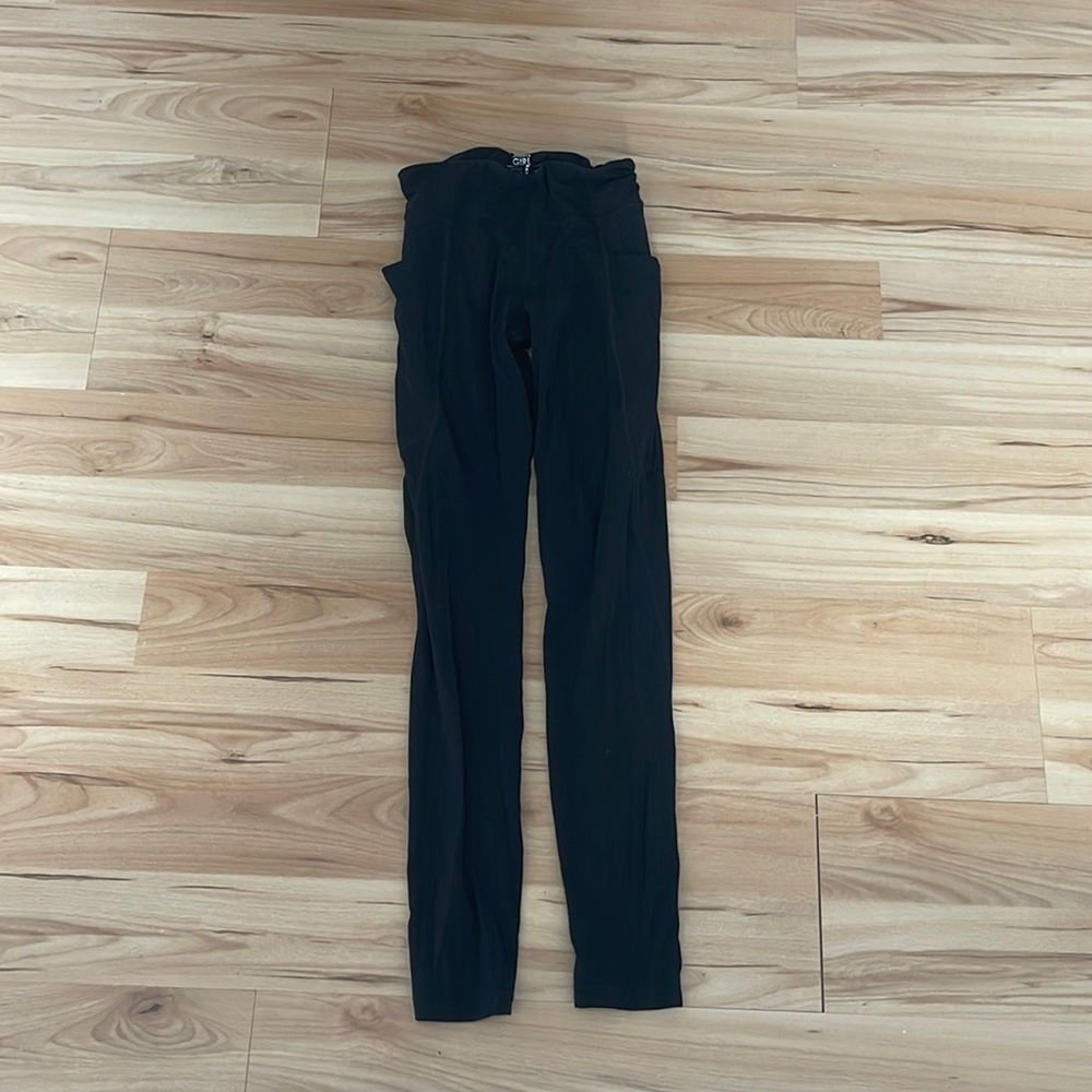 Athleta Girl black leggings size kids 14